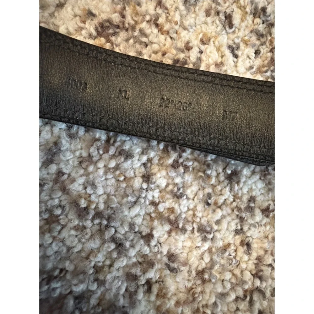 Authentic New COACH Gray Black Leather Signature Black CC Print Dog Collar Sz XL